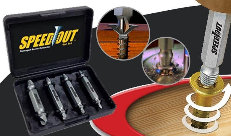 Σετ Εξολκέων Βιδών 4τμχ | Αφαίρεση Σπασμένων & Σφιγμένων Βιδών σε Δευτερόλεπτα