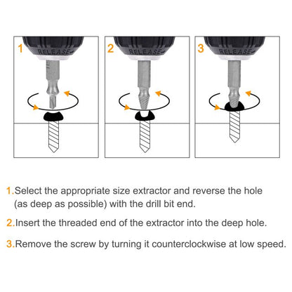 Σετ Εξολκέων Βιδών 4τμχ | Αφαίρεση Σπασμένων & Σφιγμένων Βιδών σε Δευτερόλεπτα
