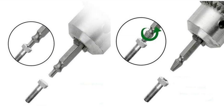 Σετ Εξολκέων Βιδών 4τμχ | Αφαίρεση Σπασμένων & Σφιγμένων Βιδών σε Δευτερόλεπτα