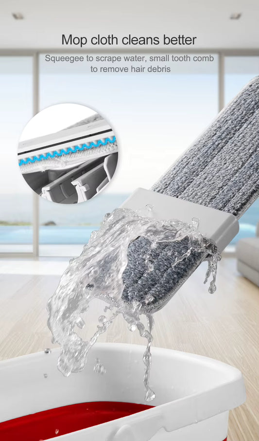 ZeroTouch™ Clean Flat Mop – Αυτόματο Στύψιμο & 360°