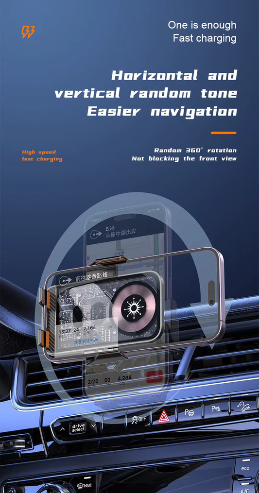 Αυτόματη Βάση Κινητού Αυτοκινήτου με Γρήγορη Ασύρματη Φόρτιση 20W (Αυτόματο Κλείδωμα)